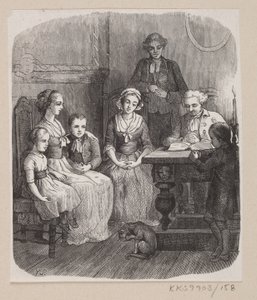 Ilustración para "Todo en su lugar" en H.C. Andersen, "Cuentos y Historias", Volumen 2 de H.P. Hansen