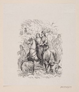 Ilustración para "Los cisnes salvajes" en H.C. Andersen, "Cuentos y Historias", Volumen 1 de H.P. Hansen