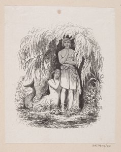 Ilustración para "La Sirenita" en H.C. Andersen, "Cuentos y Historias", Volumen 1 de H.P. Hansen