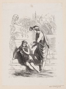 Ilustración de "La sirenita" en H.C. Andersen, "Cuentos y Historias", Volumen 1 de H.P. Hansen