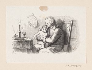 Ilustración de "Den uartige Dreng" en H.C. Andersen, "Eventyr og Historier", Volumen 1