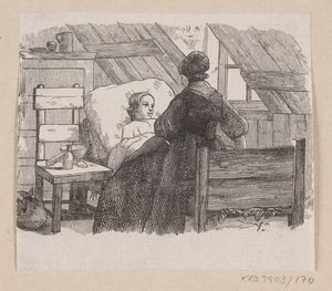 Ilustración para "Cinco de una vaina de guisantes" en H.C. Andersen, "Cuentos y Historias", Volumen 2