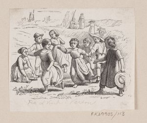 Ilustración de "Desde una ventana en Vartou" en H.C. Andersen, "Cuentos y relatos de hadas", volumen 2 de H.P. Hansen