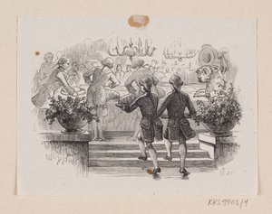 Ilustración para "El yesquero" en H.C. Andersen, "Cuentos y Historias", Volumen 1 de H.P. Hansen