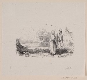 Ilustración para "El lino" en H.C. Andersen, "Cuentos y Historias", Volumen 2 de H.P. Hansen