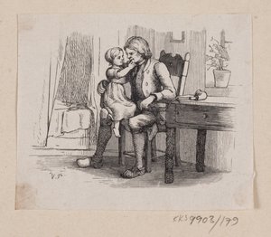 Ilustración para "Ib y la pequeña Christine" en H.C. Andersen, "Cuentos y Historias", Volumen 2