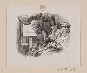 Ilustración para "Las Galoshes de la Fortuna" en H.C. Andersen, "Cuentos y Historias", Volumen 1 de H.P. Hansen