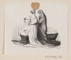 Ilustración para "Las Galoshes de la Fortuna" en H.C. Andersen, "Cuentos y Historias", Volumen 1