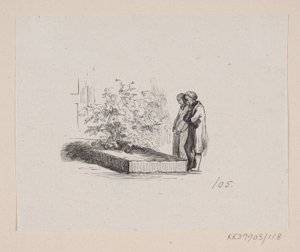 Ilustración de "Las familias vecinas" en H.C. Andersen, "Cuentos y relatos de hadas", volumen 2 de H.P. Hansen