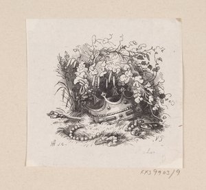Ilustración para "La princesa y el guisante" en H.C. Andersen, "Cuentos y Historias", Volumen 1 de H.P. Hansen