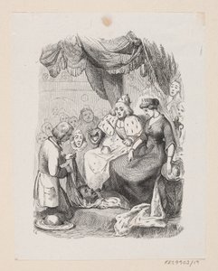 Ilustración para "El compañero de viaje" en H.C. Andersen, "Cuentos y historias", Volumen 1 de H.P. Hansen