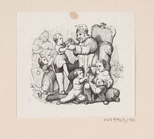 Ilustración para "El compañero de viaje" en H.C. Andersen, "Cuentos y Historias", Volumen 1