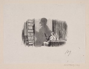 Ilustración de "La sombra" en H.C. Andersen, "Cuentos y relatos de hadas", volumen 2