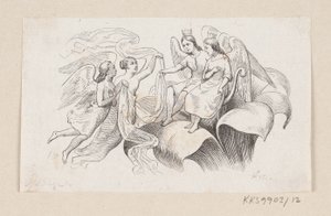Ilustración para "Pulgarcita" en H.C. Andersen, "Cuentos y Historias", Volumen 1 de H.P. Hansen