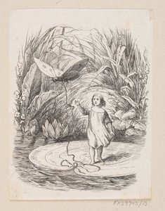 Ilustración para "Pulgarcita" en H.C. Andersen, "Cuentos y historias", Volumen 1 de H.P. Hansen