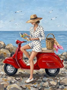 Scooter de playa para mujer con estilo