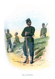 Los 3º Goorkhas, c. 1890 de H. Bunnett