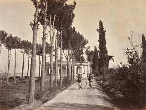 Afganos en los jardines de Babur, Jalalabad, 1878