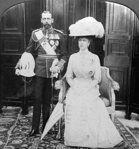 Rey Jorge V 1865-1935 y Reina María 1867-1953, principios del siglo XX de H. D. Girdwood