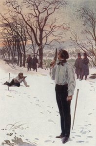 Henri, de pie y cubriéndose la cara con su pistola, estaba esperando