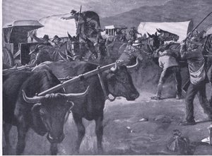Un enganche apresurado (ilustración de After Pretoria: The Guerilla War, 1902) de H. Dixon