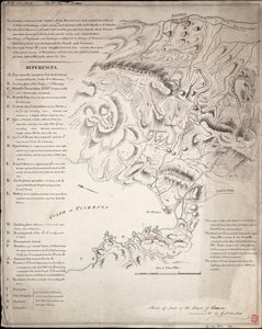 Croquis de una parte de la isla de Córcega de H. Dundas