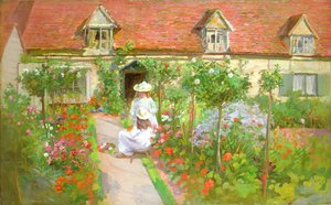 Jardín de la casa de campo, verano de H. Francis Bate