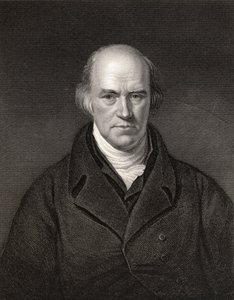 Davies Gilbert, Presidente de la Royal Society, grabado por J. Thompson, de 