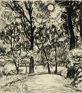 (Camino iluminado por el sol) de H. Lyman Sayen