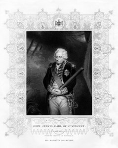 John Jervis, 1er Conde de St Vincent, Almirante de la Marina Real, siglo XIX