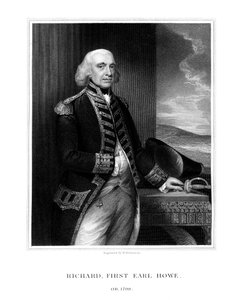 Richard Howe, 1er Conde Howe, almirante británico de H. Robinson