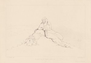 El amanecer llevó sus pensamientos a Europa de H. W. Collard, after George Elgar Hicks