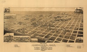 Vista aérea de Aberdeen, Dak. LOC 75696570 de H. Wellge