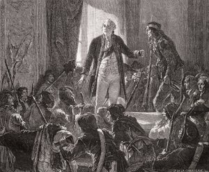 El rey Luis XVI (1754-93) brinda por la salud de la nación, 20 de junio de 1792 de H. de la Charlerie