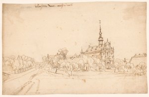 El monasterio de Roosendael en Walem, entre árboles de H. van Wel (attributed to)