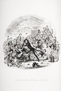 Ilustración para Nicholas Nickleby de Charles Dickens de Hablot Knight (1815 92) Browne