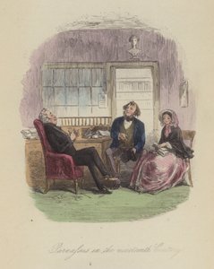 Ilustración para Lewis Arundel o El ferrocarril de la vida de Frank E Smedley de after Hablot Knight Browne
