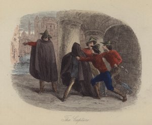 Ilustración de Lewis Arundel o El Ferrocarril de la Vida por Frank E Smedley de after Hablot Knight Browne