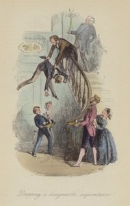 Ilustración de Lewis Arundel o El Ferrocarril de la Vida por Frank E Smedley de after Hablot Knight Browne