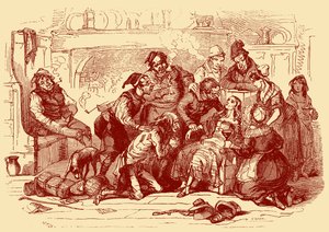 La tienda de antigüedades de Charles Dickens de Hablot Knight Browne