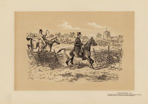 Bocetos de caza, nº 11, Un párroco deportista (grabado) de Hablot Knight (1815 92) Browne