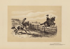 Bocetos de caza, nº 3, Sigue a mi líder, ¿eh (grabado) de Hablot Knight (1815 92) Browne