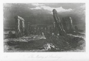 Calles de Londres: El encuentro en Stonehenge (grabado) de Hablot Knight (1815 92) Browne