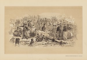 Oxford and Cambridge Boat Race, No 1, On the Banks (grabado) de Hablot Knight (1815 92) Browne