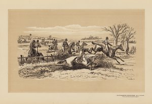 The Tumbletown Steeple-Chase, No 5, A Scramble (grabado)