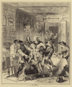Ladrones Intentando Asar al Sr. Porter de Hablot Knight Browne
