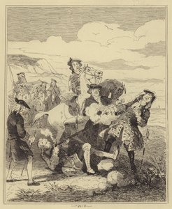 Campbell Disparando al Conde de Eglinton de Hablot Knight Browne