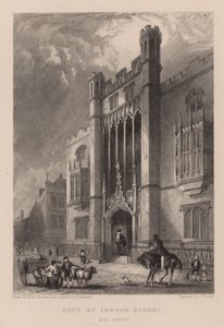 Escuela de la Ciudad de Londres, Mlik Street, Londres de Hablot Knight Browne