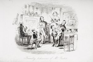 Comportamiento amistoso del Sr. Bucket, ilustración de 