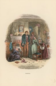 Ilustración para David Copperfield de Hablot Knight Browne
